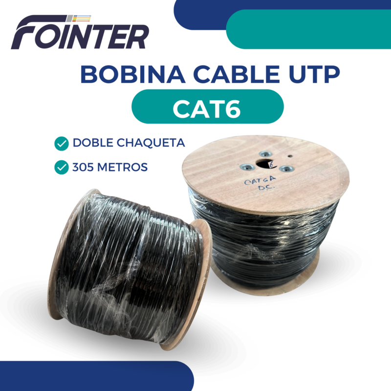 BOBINA CABLE UTP CAT6