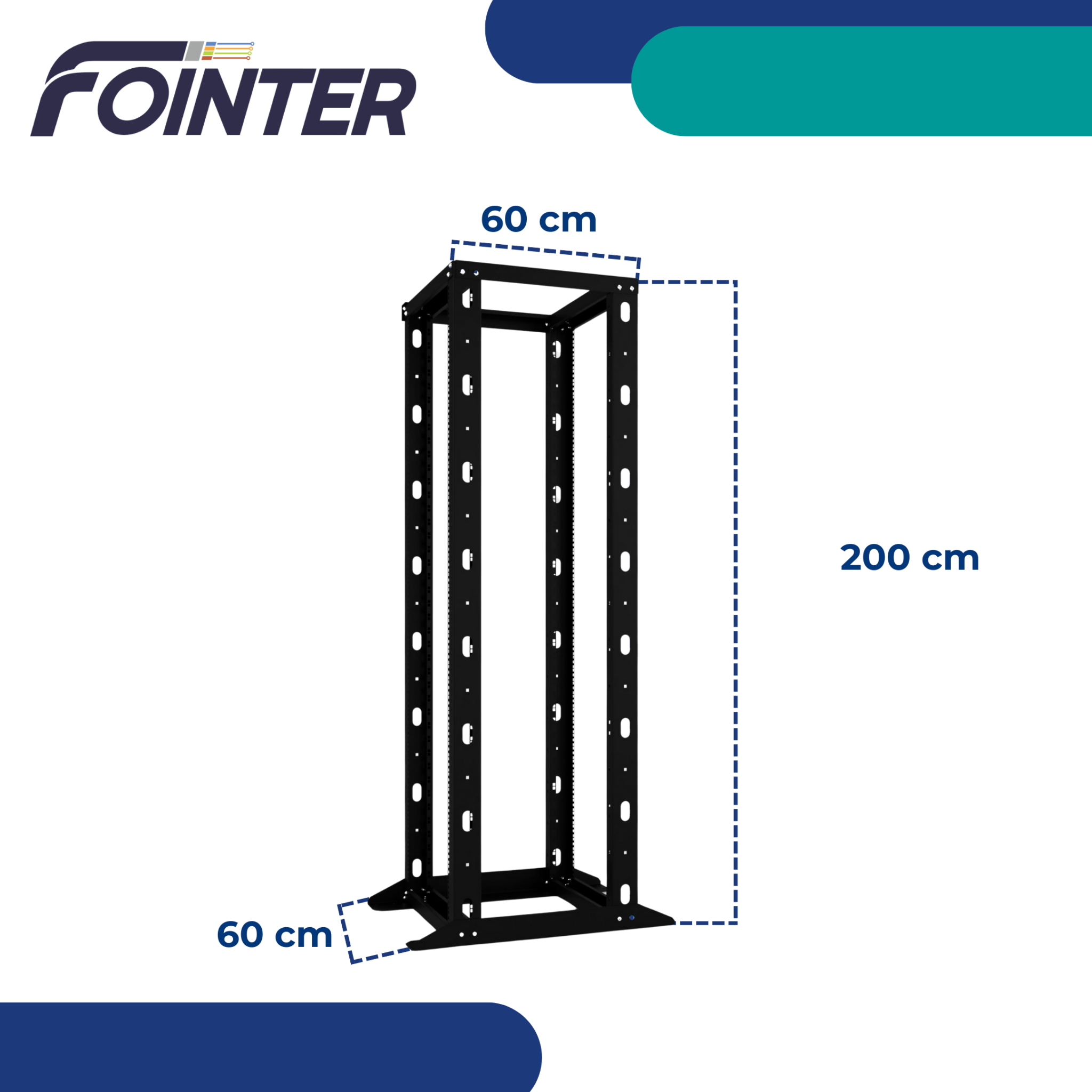 RACK PARA SERVIDORES DE 4 POSTES Y MARCO ABIERTO – Fointer